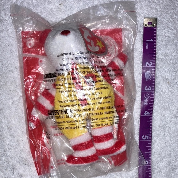 New in the pkg Ronald McDonald the bear ty beanie - Picture 4 of 4